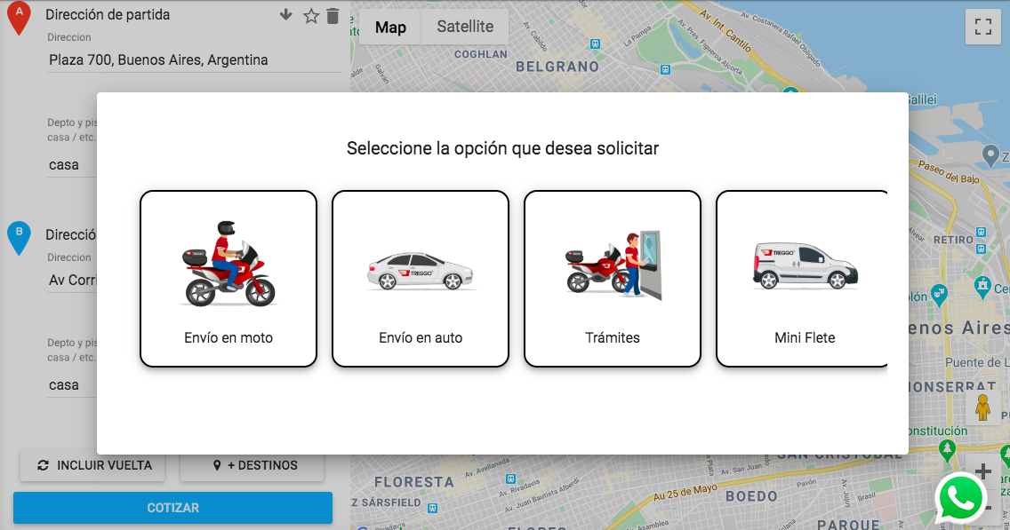 seleccionar medio