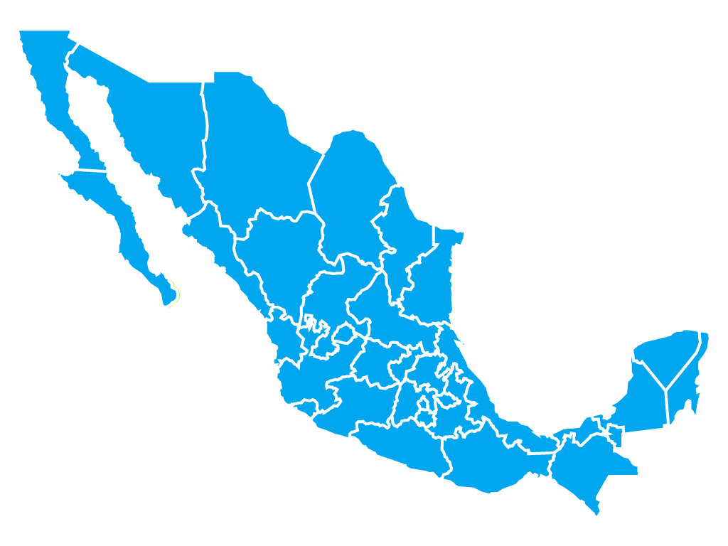 Mexico Map вектор. Мексика карта вектор. Границы Мексики на белом фоне. Карта Мексики пустая.